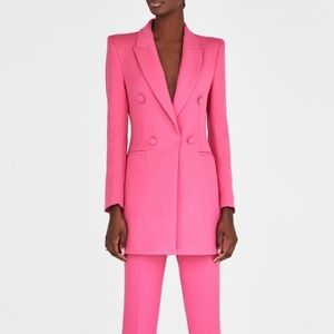 Pink Zara Blazer / Blazer Dress